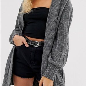 ASOS Design coatigan in fluffy yarn